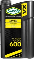 Моторное масло Yacco VX 600 5W-40 2 л
