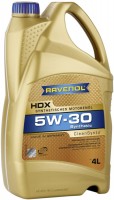 Фото - Моторное масло Ravenol HDX 5W-30 4 л