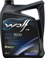 Фото - Моторное масло WOLF Vitaltech 5W-20 D1 4 л