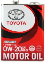 Фото - Моторное масло Toyota Motor Oil 0W-20 SN/GF-5 Synthetic 4 л