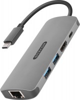 Фото - Картридер / USB-хаб Sitecom USB-C to HDMI + Gigabit LAN Adapter CN-379 