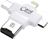 Фото - Картридер / USB-хаб Coteetci 4 in 1 Card Reader 