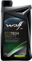 Фото - Моторное масло WOLF Ecotech 0W-20 D1 FE 1 л