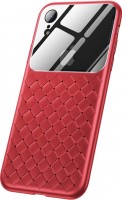 Фото - Чехол BASEUS Glass And Weaving Case for iPhone Xr 