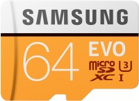 Фото - Карта памяти Samsung EVO microSD UHS-I U3 64 ГБ