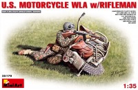 Фото - Сборная модель MiniArt U.S. Motorcycle WLA w/Rifleman (1:35) 