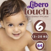 Фото - Подгузники Libero Touch Pants 6 / 64 pcs 