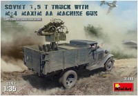 Фото - Сборная модель MiniArt Soviet 1.5T Truck with M-4 Maxim AA Machine Gun (1:35) 