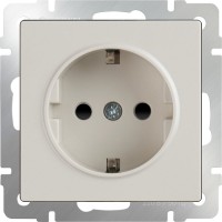 Фото - Розетка Werkel WL03-SKGS-01-IP44 слоновая кость