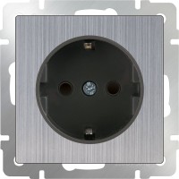 Фото - Розетка Werkel WL02-SKGS-01-IP44 нержавейка