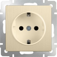 Фото - Розетка Werkel WL10-SKGS-01-IP44 золотистый