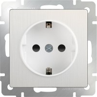 Фото - Розетка Werkel WL13-SKGS-01-IP44 серый