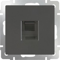 Фото - Розетка Werkel WL07-RJ-45 графит