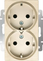 Фото - Розетка Werkel WL10-SKG-02-IP20 золотистый