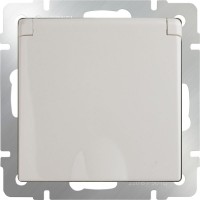 Фото - Розетка Werkel WL03-SKGSC-01-IP44 слоновая кость