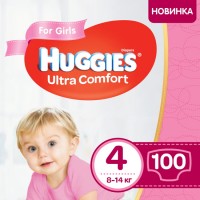 Фото - Подгузники Huggies Ultra Comfort Girl 4 / 100 pcs 