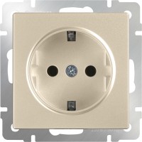 Фото - Розетка Werkel WL11-SKGS-01-IP44 бежевый