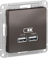 Фото - Розетка Schneider AtlasDesign ATN000633 бронзовый