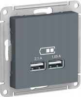 Фото - Розетка Schneider AtlasDesign ATN000733 графит
