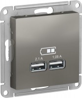 Фото - Розетка Schneider AtlasDesign ATN000933 серый