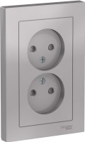 Фото - Розетка Schneider AtlasDesign ATN000322 серебристый
