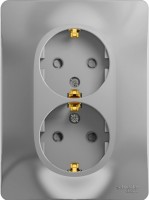 Фото - Розетка Schneider Glossa GSL000326 серебристый