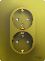 Фото - Розетка Schneider Glossa GSL001026 оливковый