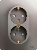 Фото - Розетка Schneider Glossa GSL001226 серый