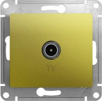 Фото - Розетка Schneider Glossa GSL001092 оливковый