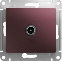 Фото - Розетка Schneider Glossa GSL001192 бордовый