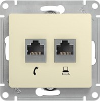 Фото - Розетка Schneider Glossa GSL000285 бежевый