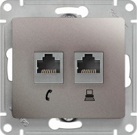 Фото - Розетка Schneider Glossa GSL001285 серый