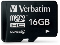 Фото - Карта памяти Verbatim microSDHC Class 10 16 ГБ