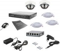 Фото - Комплект видеонаблюдения Tecsar IP 2DOME LUX