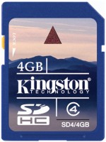 Фото - Карта памяти Kingston SDHC Class 4 4 ГБ