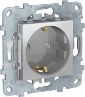 Фото - Розетка Schneider New Unica NU503730 серебристый