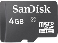 Фото - Карта памяти SanDisk microSDHC Class 4 4 ГБ
