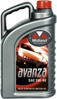 Фото - Моторное масло Midland Avanza 5W-40 4 л