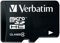 Фото - Карта памяти Verbatim microSDHC Class 4 4 ГБ