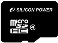 Фото - Карта памяти Silicon Power microSDHC Class 4 4 ГБ