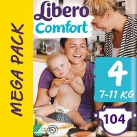 Фото - Подгузники Libero Comfort 4 / 104 pcs 