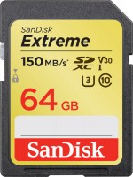 Фото - Карта памяти SanDisk Extreme SDXC Class 10 UHS-I U3 150MB/s 64 ГБ
