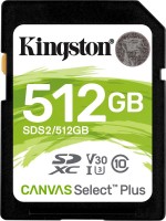 Карта памяти Kingston SD Canvas Select Plus 512 ГБ