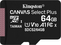 Карта памяти Kingston microSD Canvas Select Plus 64 ГБ