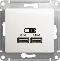 Фото - Розетка Schneider Glossa GSL000633 белый