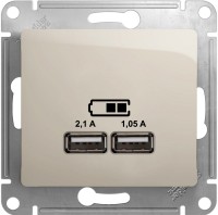 Фото - Розетка Schneider Glossa GSL000933 бежевый