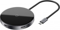 Фото - Картридер / USB-хаб BASEUS Circular Mirror Wireless Charger Hub 