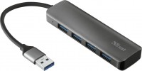 Фото - Картридер / USB-хаб Trust Halyx Aluminium 4-Port USB 3.2 