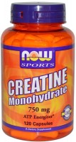Фото - Креатин Now Creatine Monohydrate 750 mg 120 шт