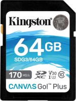 Карта памяти Kingston SDXC Canvas Go! Plus 64 ГБ